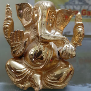 Gold Plated Ganesh Statues